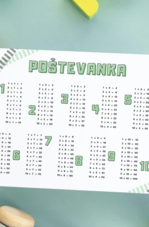 poštevanka, poštevanka do 100, poštevanka vaje, učni listi za predšolske otroke